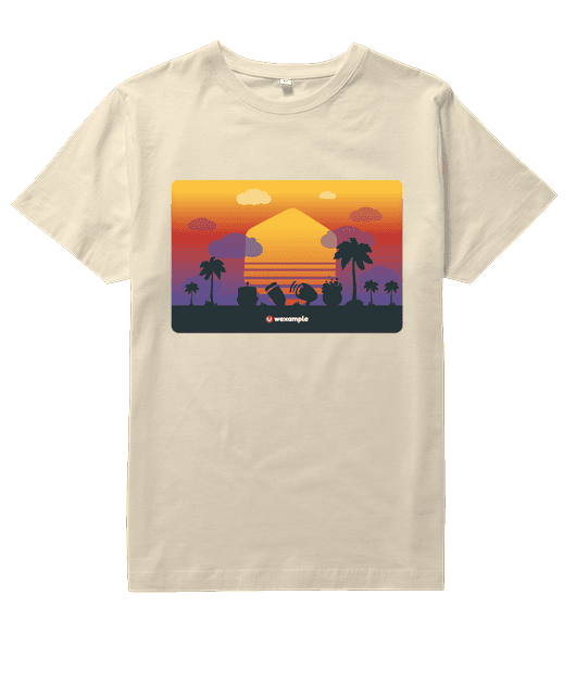 T-shirt Sun-WEX{col rond}